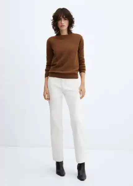 Jean Matilda Off White Talla 32 Mujer Mango