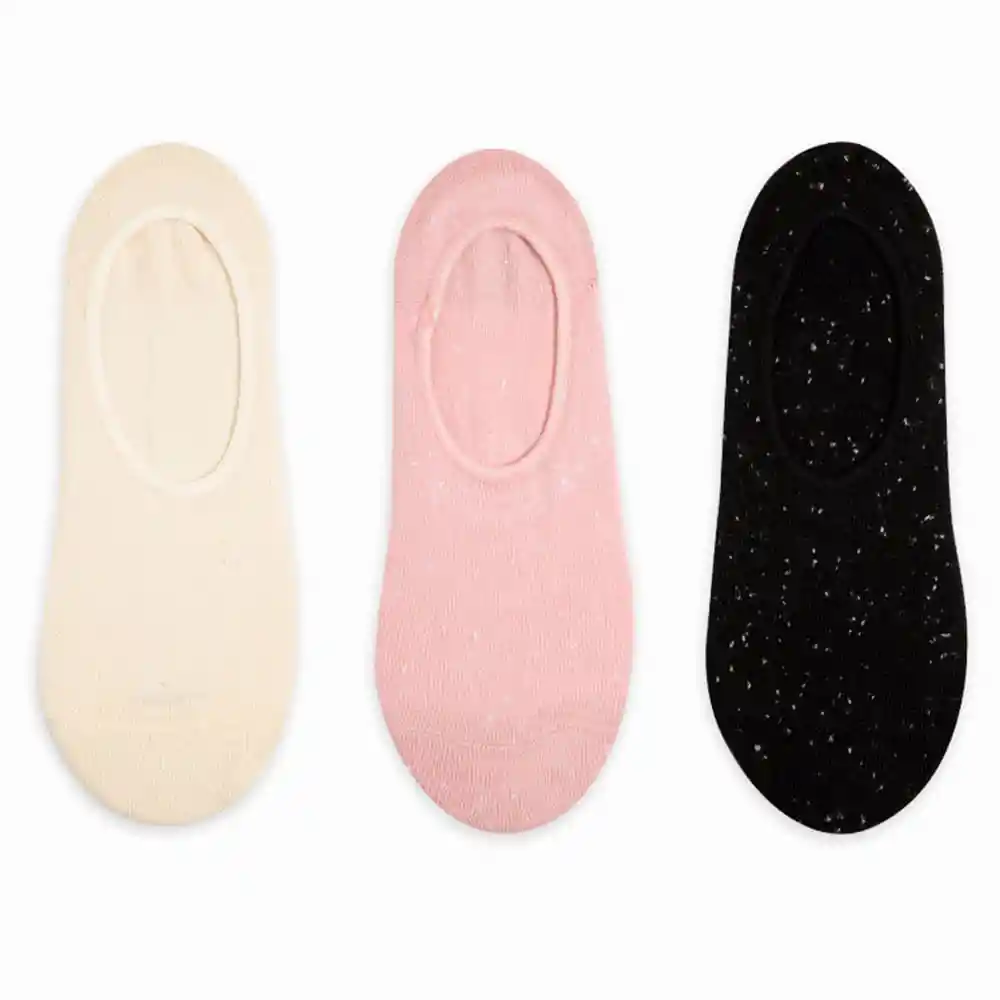 Medias Casuales Tipo Baletas Femenino Saza X3 Galax