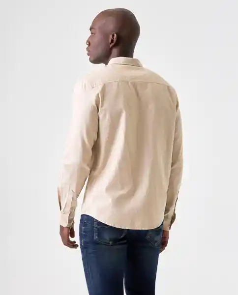 Camisa Hombre Beige Talla L 812G503_BEI161120 Americanino
