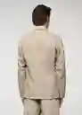 Blazer Americana Delave Beige Talla 52 Hombre Mango
