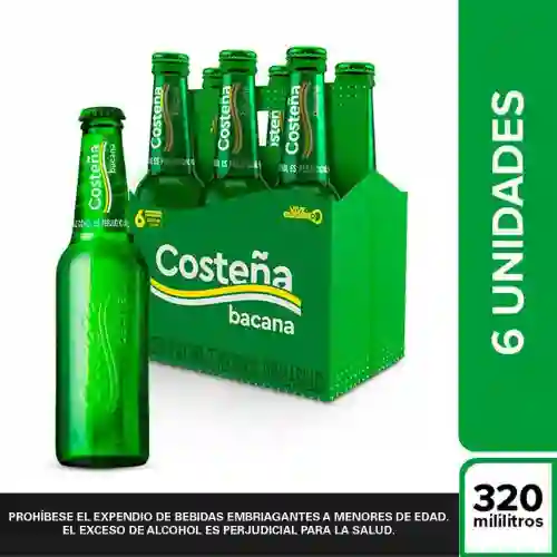 Costeña Bacana Botella X6und 320ml