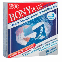 Bony Plus Tabletas Limpiadoras 