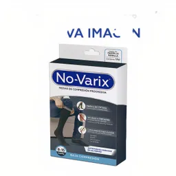 No-Varix Calcetin Hombre 8-15 Mm/Hg Navy Large