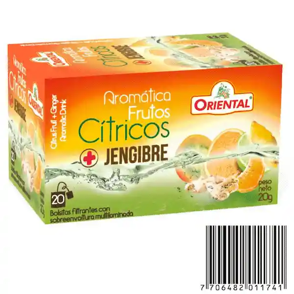 Oriental Aromática Sabor a Frutos Cítricos y Jengibre