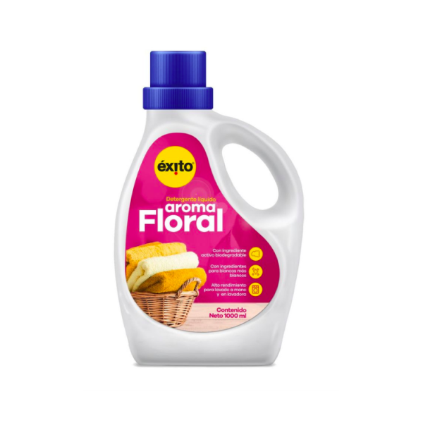 Detergente Líquido Floral Éxito Marca Propia 1l