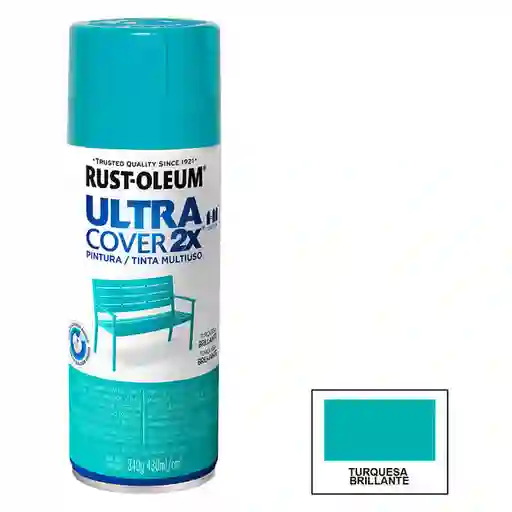 Rust-Oleum Pintura Ultra Cover 2X Turquesa Brillante