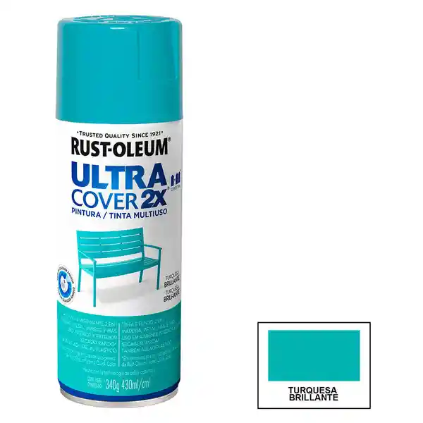 Rust-Oleum Pintura Ultra Cover 2X Turquesa Brillante