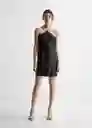 Vestido Lenti Negro Talla 18 Mango Teen Girl Mango