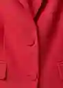 Blazer Americana Margot Rojo Talla M Mujer Mango