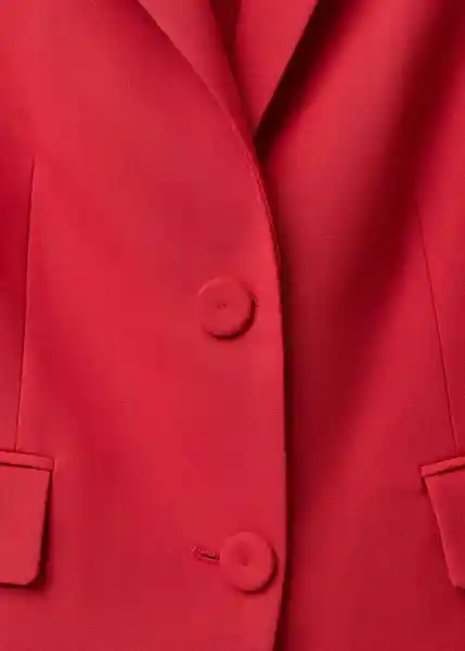 Blazer Americana Margot Rojo Talla M Mujer Mango