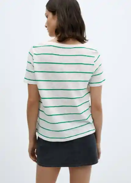 Camiseta Linda Blanco Talla S Mujer Mango