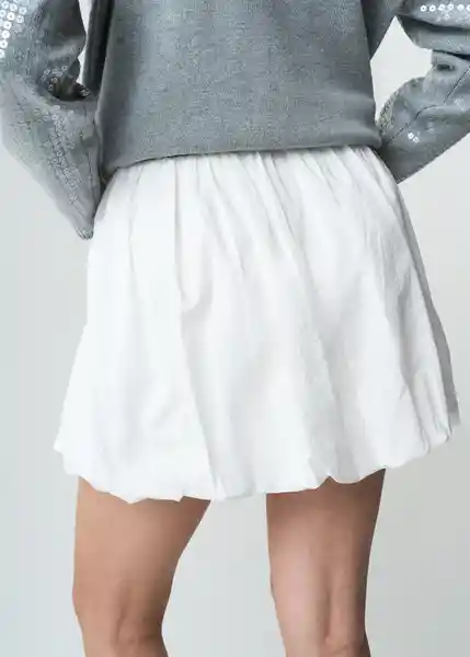 Falda Crudo Puro Claro Talla L Mujer 443G301 Naf Naf