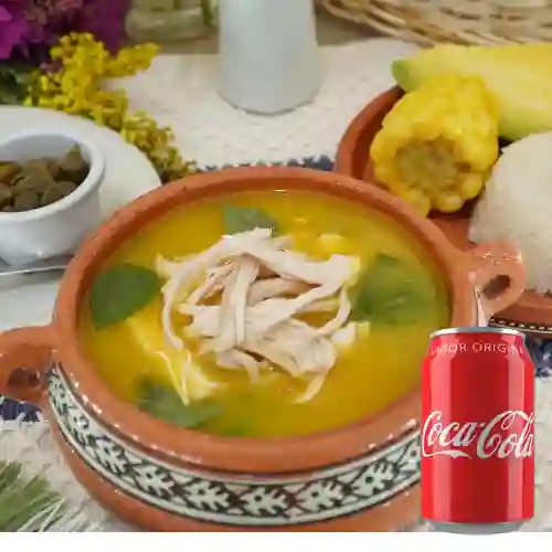 Combo Ajiaco Santafereño +Cocacola Orig 330 ml
