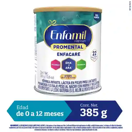 Fórmula Infantil Enfamil Premium Promental Enfacare 385 g