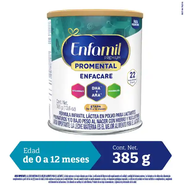 Fórmula Infantil Enfamil Premium Promental Enfacare 385 g