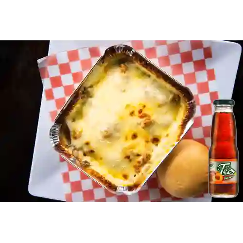 Combo Lasagna Mixta + Mr Tea Durazno 300 ml