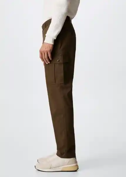 Pantalón Daniel Marron Talla 46 Hombre Mango