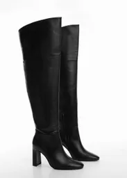 Bota Nebot Negro Talla 39 Mujer Mango