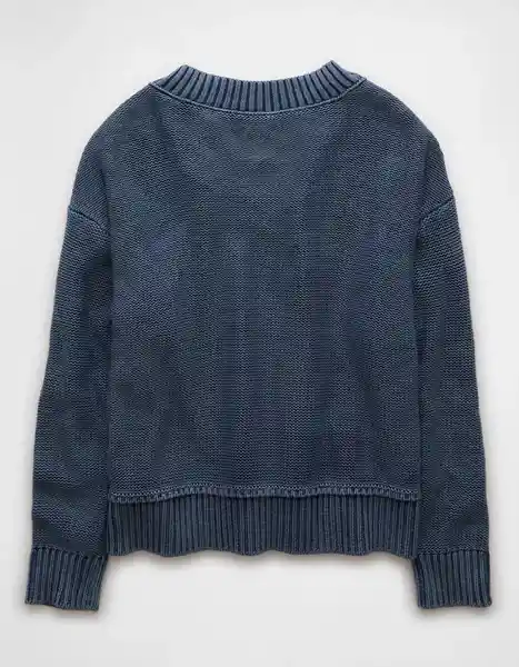Suéter Tejido Mujer Azul Talla: X-SMALL 1447766 American Eagle
