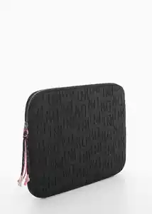 Funda Canela Negro Mujer Mango