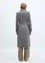 Abrigo Sirenita Gris Talla 24 Mujer Mango