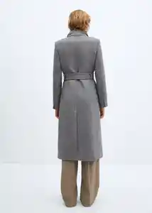 Abrigo Sirenita Gris Talla 24 Mujer Mango
