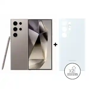 Samsung Galaxy Sltra 5G 512Gb Gris Titanio Cover Silicona 6.8''
