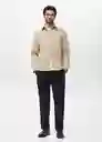 Sobrecamisa Jazz Beige Talla S Hombre Mango