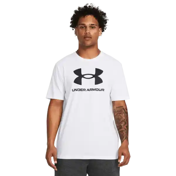 Under Armour Camiseta Sportstyle Logo Hombre Blanco Talla SM