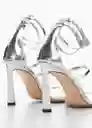 Zapatos Cala Plata Talla 36 Mujer Mango