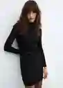 Vestido Xleo Negro Talla S Mujer Mango