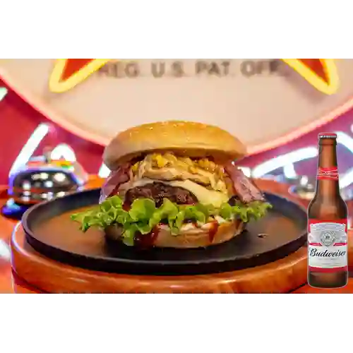 Combo King Burger + Budweiser 330 ml