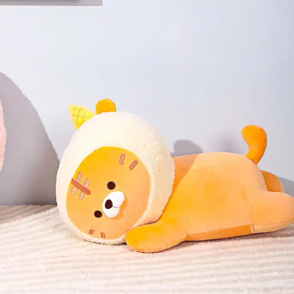 Peluche Acostado Tigre Ice Cream Family Valentine Grande Miniso