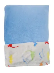 Cobija Estampada Para Bebé Sencillo Azul People