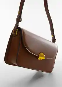 Bolso P Fabu Cuero Mujer Mango