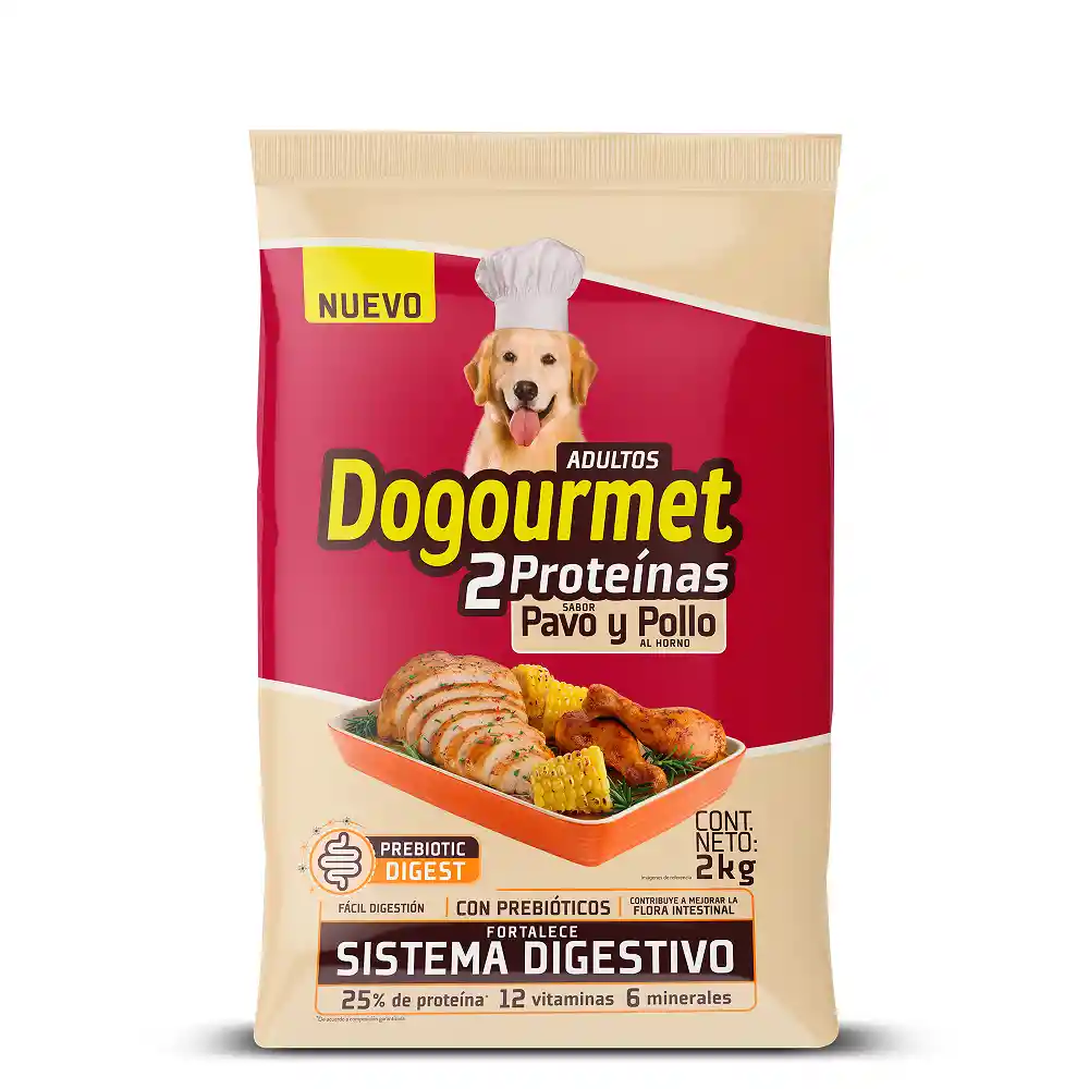 Dogourmet Alimento para Perro Sabor Pavo Y Pollo 2Kg