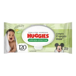 Toallitas Húmedas Huggies Limpieza Efectiva 120 Unidades