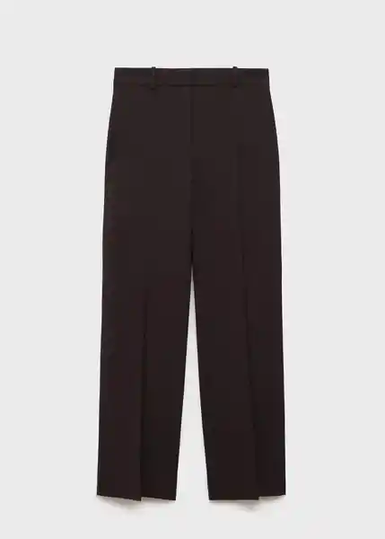 Pantalón Bergen Chocolate Talla 36 Mujer Mango