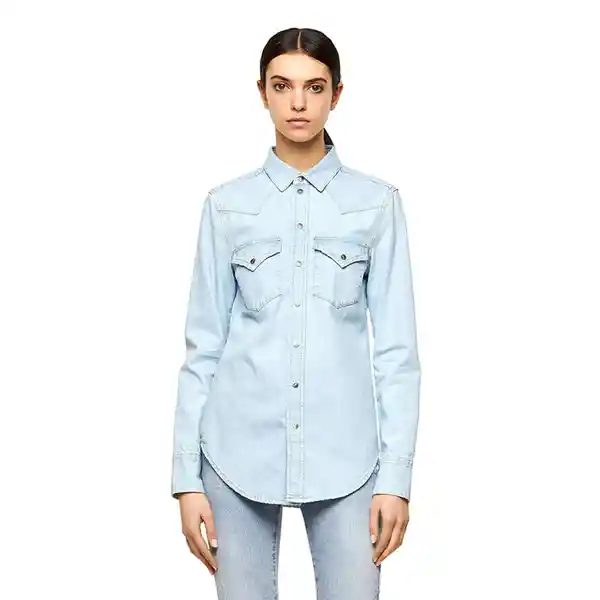 Diesel Camisa Adulto Femenino Azul Claro Talla L DE-RINGY