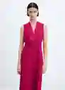 Vestido Susa-W Fucsia Talla M Mujer Mango