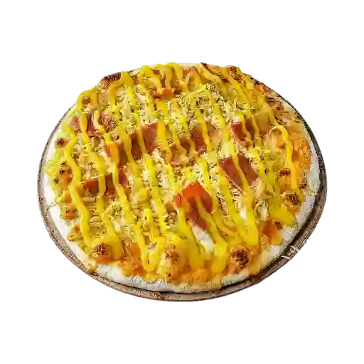 Pizza pollo miel mostaza