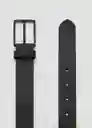 Cinturón Blacky2 Negro Talla 90 Hombre Mango