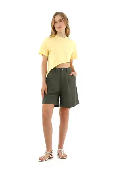 Camisa Charlie Amarillo Talla XS Mercedes Campuzano