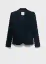 Blazer Americana Paloma Marino Talla 38 Mujer Mango