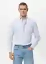Camisa Kodak Celeste Talla M Hombre Mango