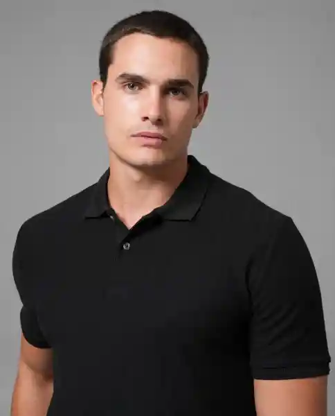 Camiseta Polo Hombre Negro S 192G100_NEG194007 Rifle