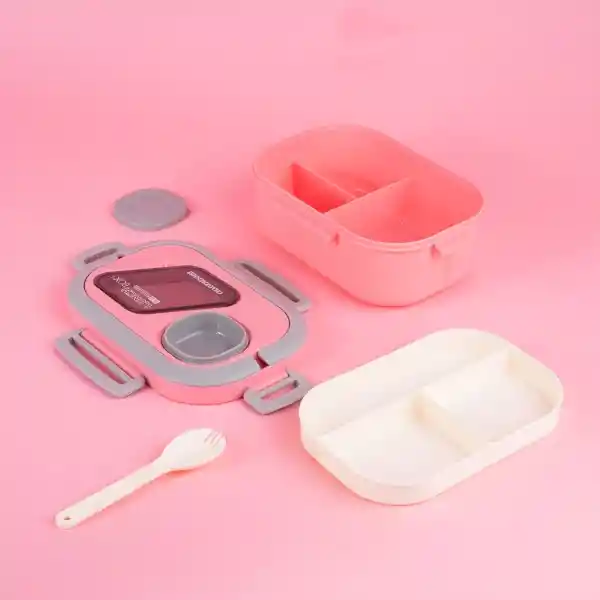Contenedor Para Alimentos de Doble Capa Con Asas 1200 mL Miniso