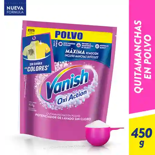 Vanish Desmanchador en Polvo Rosa Oxi Action Ropa Color