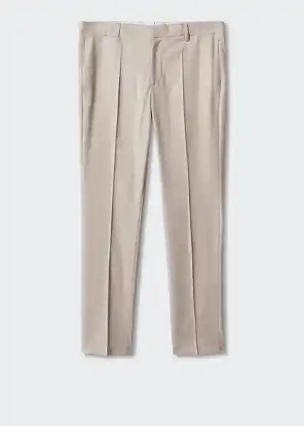 Pantalón Paulo Beige Talla 42 47005568_08 Hombre Mango