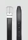 Cinturón Emili Negro Talla 91 Hombre Mango